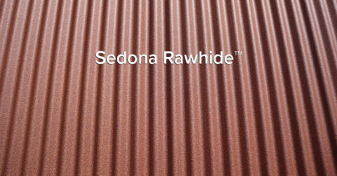 Corrugated Panel in Sedona Rawhide